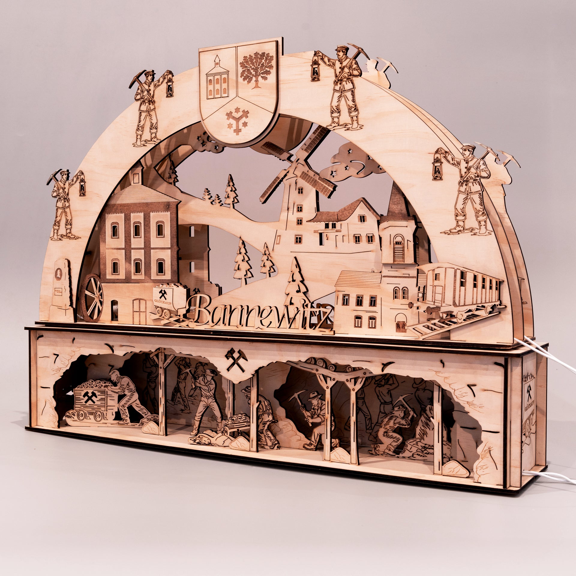 Bannewitzer Schwibbogen + Unterbau