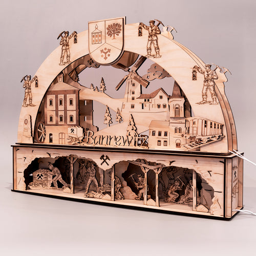 Bannewitzer Schwibbogen + Unterbau