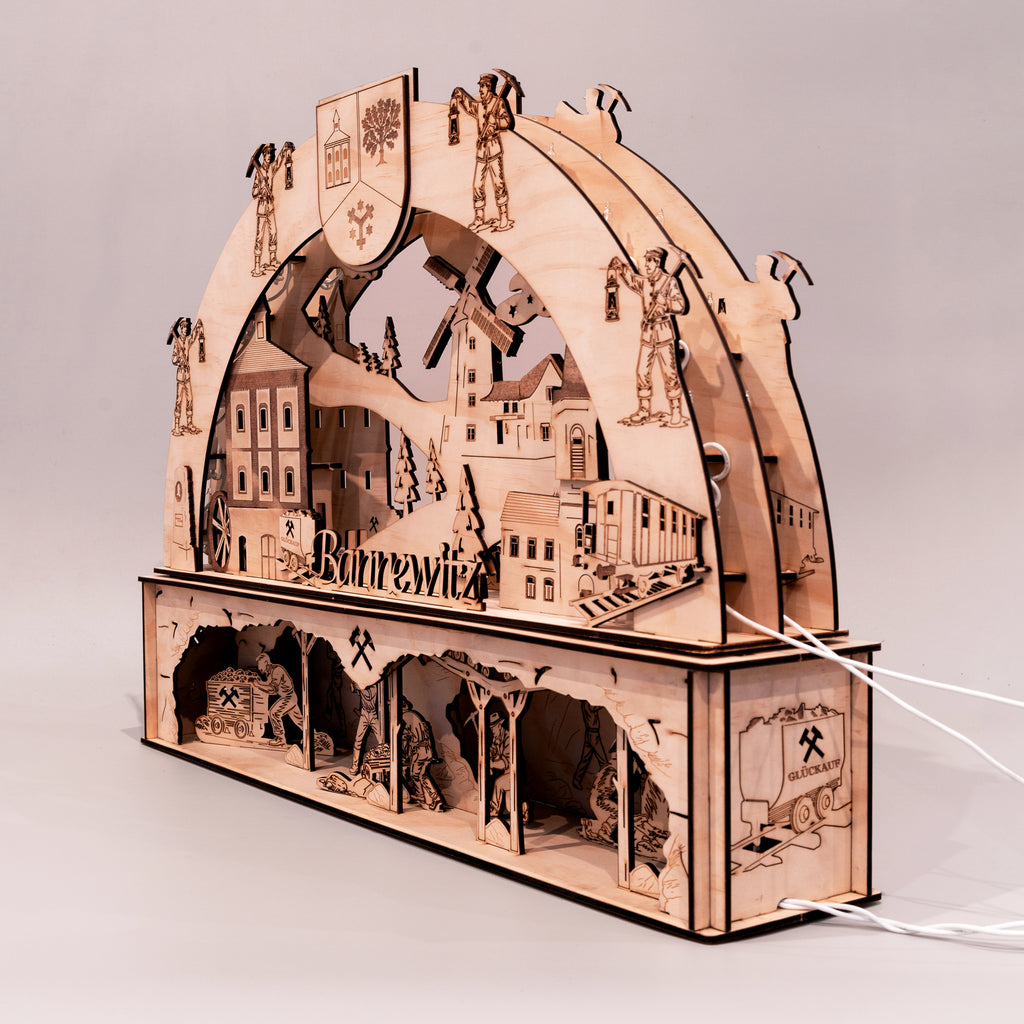 Bannewitzer Schwibbogen + Unterbau