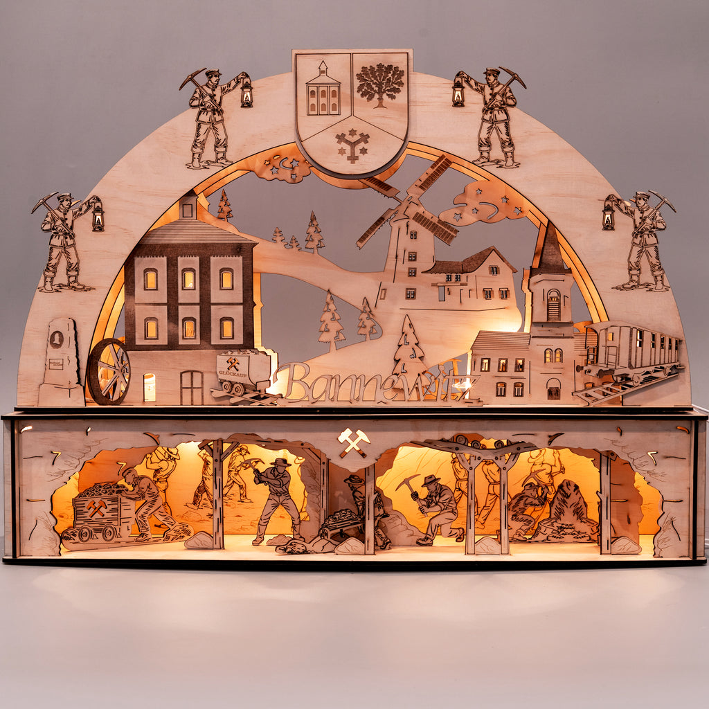 Bannewitzer Schwibbogen + Unterbau