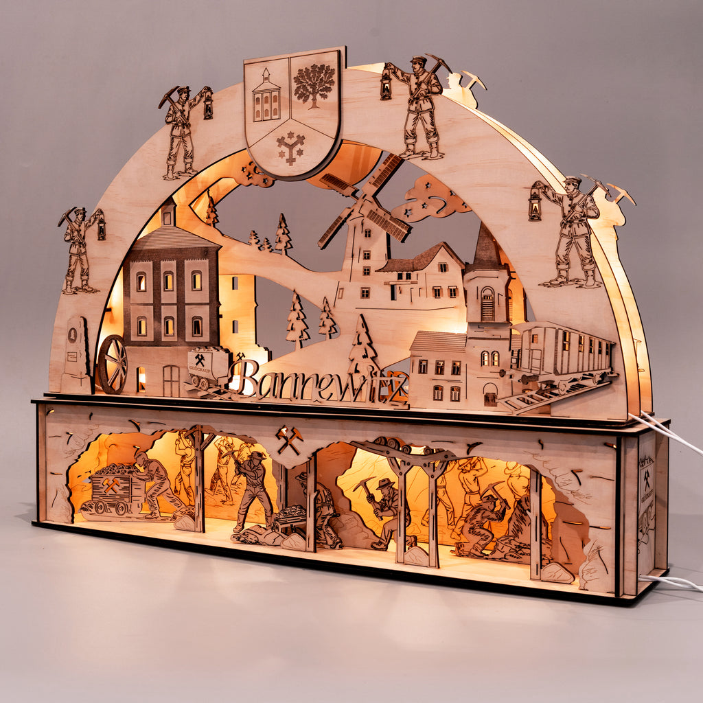 Bannewitzer Schwibbogen + Unterbau