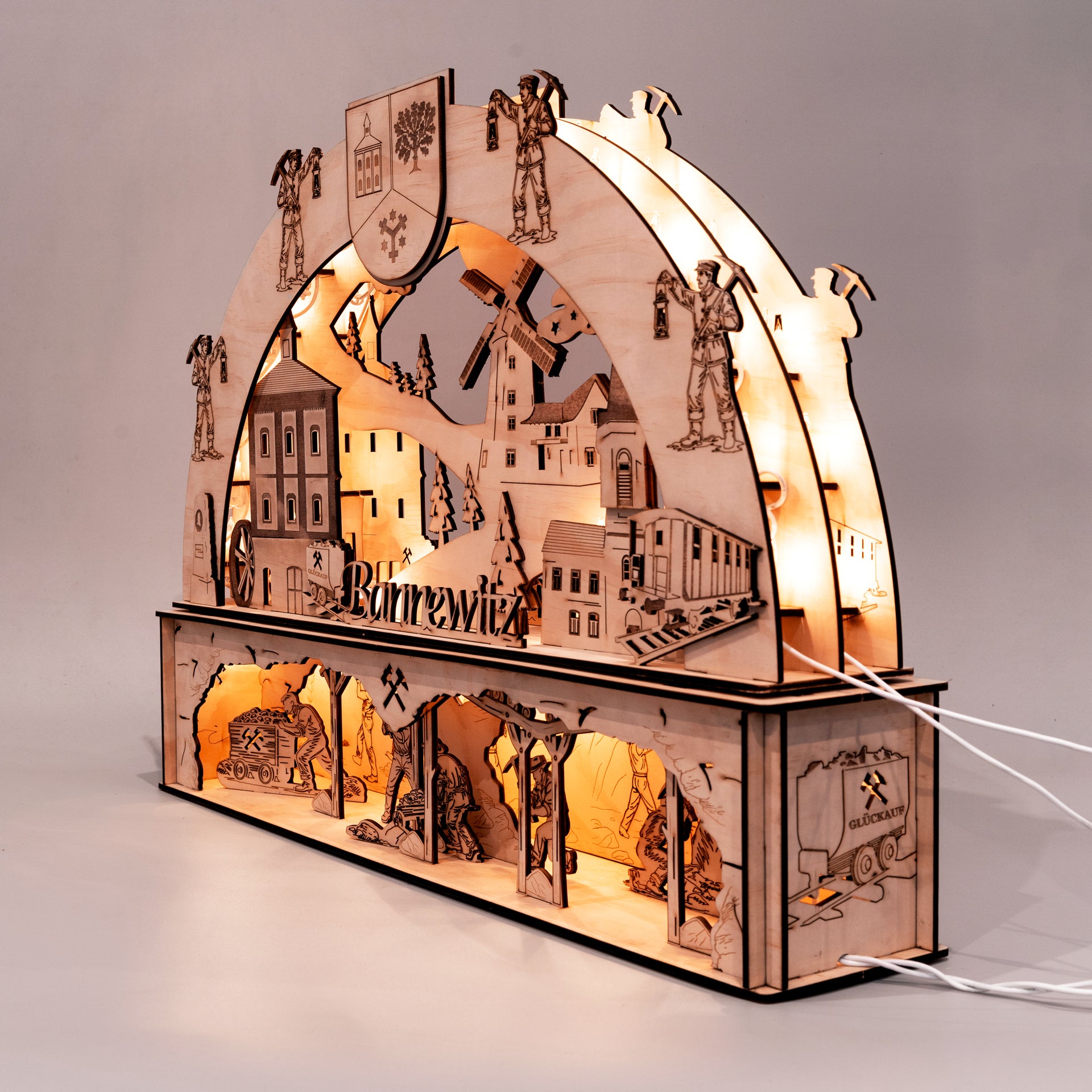 Bannewitzer Schwibbogen + Unterbau